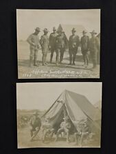 Lot of 2 Antique 1908 Fort Benjamin Harrison 27th US Infantry Photos Indiana picture