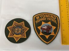 Wyoming Highway Patrol  collectors patch set 2 pieces picture