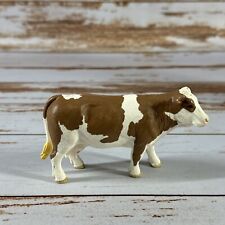 Schleich Simmental Cow Dairy 2015 Farm Figure Brown Retired 13801 Made In Bosnia picture