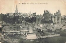 Vitre France, City Skyline View from Black Mounds, Vintage Postcard picture