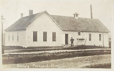 RPPC AZO 1904-1918 Creamery with Worker Floodwood Minnesota Near Duluth picture