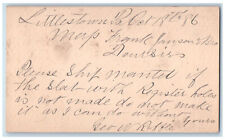 1886 Ship Mantle Frank Janson & Bro Littlestown Pennsylvania PA Postal Card picture