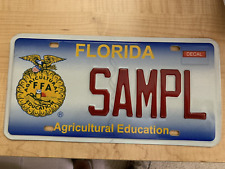 FLORIDA FL SUPER RARE AGRICULTURAL EDUCATION LICENSE PLATE GRAPHIC TAG picture