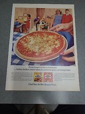 Chef Boy-ar-dee Frozen Pizza Vintage Print Ad 1964 10x13  picture