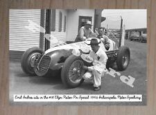 Historic Emil Andres in the #18 Elgin Piston Pin Special 1946 Indy 500 Postcard picture