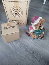 **RETIRED** 1E / 436  - GRENVILLE THE SANTA BEAR - BOYDS BEARS COOKIE JAR In BOX picture