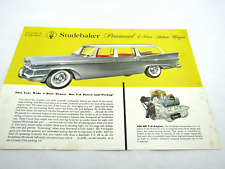 1958 Studebaker Provincial Station Wagon Brochure Sheet Original 58 picture