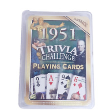 Flickback 1951 Trivia Challenge Playing Card Deck Brand New Factory Sealed picture