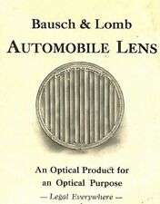 Bausch Lomb Automobile Lens Advertising Brochure picture