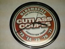 Cutlass Coupes battery powered wall clock works great Fabulous Five '73-'77 VGC picture