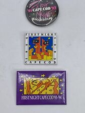 Cape Cod First Night Chatham, Massachusetts MA BUTTON LOT 1992 1993 1994 picture