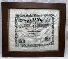 Robert Burns Cottage Association Membership Certificate 1904 World's Fair Louis picture