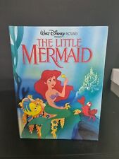 Disney The Little Mermaid Hardcover Book Classic Story Ariel Triton Vintage 90s picture