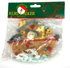 Kurt Adler Noah's Ark 3D Christmas Ornament 4