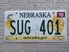 2011 Nebraska License Plate SUG 401 2015 Sticker picture