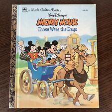 Walt Disney’s Mickey Mouse Those Were The Days A Little Golden Book 1988 Vintage picture
