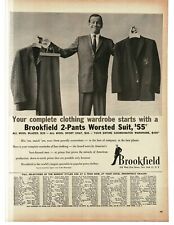 1959 Brookfield 2-pants Worsted Suits for men Vintage Print Ad picture