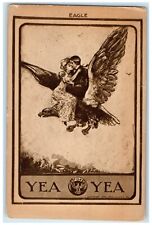 c1910's Eagle Couple Romance Yea Yea Fraternal Organization Antique Postcard picture