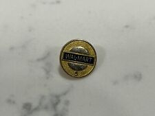 Walmart 5 Year Employee Anniversary Lapel Pin Gold Tone Engraved - Used picture