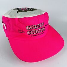 Circus Circus Las Vegas Reno Snapback Painters Hat Cap Neon Pink Logo VTG picture