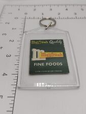 Repurposed Vtg Matchbook Cover Mayfresh Fine Foods Keychain  picture