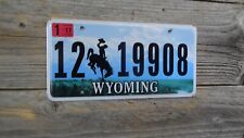 Wyoming Passenger license plate with bucking horse Wyoming Excellent condition picture