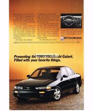 1995 Mitsubishi GALANT Black 4-door Sedan Vintage Print Ad picture