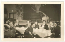 Banquet Dinner Postcard RPPC Photo People picture