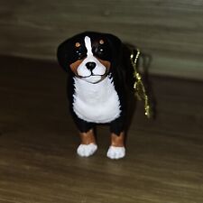 NWOT Bernese Mountain Dog Christmas Ornament Custom Hand Painted Glass Stanley picture