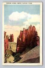 Bryce UT-Utah, Bryce Canyon, Tewpee Spires Vintage Souvenir Postcard picture