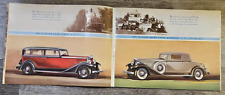 RARE Vintage Original 1933 Packard Eight Sales Brochure; Estate Find picture