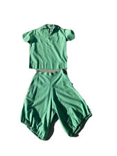 Vintage 20s Girl Scout Camp Uniform Bloomers and Pullover Pinny Size L picture