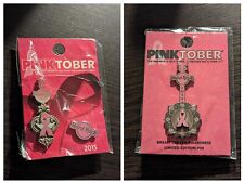 Hard Rock Cafe 2 Pinktober Pins 2 LE Breast Cancer Charity 2013&2015 Edinburgh  picture
