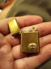 Brass TWA Vintage Mini Lighter Retro Zippo Kupper Japan Emblem picture