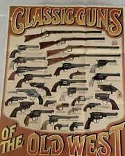 1979 Classic Guns of The Old West Vintage Gun Poster Time Life Books Original picture