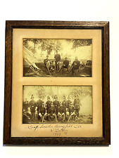 Original Indian War Era Cabinet Size Photographs; Quantity 2 Framed;  Dated 1888 picture