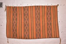 Antique Navajo Rug Textile Native American Wide Ruins 43x27 Weaving VTG Striped picture