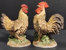 Vintage Homco Rooster & Hen Chicken 6