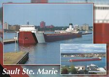 MV Roger Blough Lake Freighter Sault Ste. Marie Michigan Soo Locks Ship Postcard picture