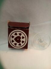 VIENNA GLASS COOKIE STAMP MOLD in ORIGINAL BOX ~Alfred Knobler & Co Hearts picture