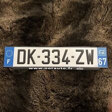 FRANCE 🇫🇷 LICENSE PLATE French tag Region 67 Grand Est Norauto Superb Eurostar picture