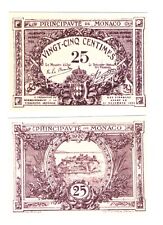 -r Reproduction - Monaco 25 Centimes 1920 Pick #2   1729R picture