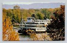 Postcard Paddle Steamer Delta Queen on the Mississippi, Vintage Chrome L3 picture