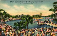 Vintage Postcard- TS30. EPIPHANY CEREMONY TARPONS SPRINGS, FL. UnPost 1930 picture