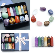 7/14PCS Natural Obelisk Quartz Crystal Healing Stone Meditation Therapy Tower++ picture