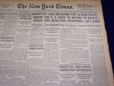 1939 APRIL 16 NEW YORK TIMES - ROOSEVELT ASKS DICTATORS FOR PEACE - NT 3079 picture