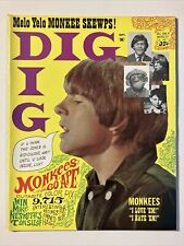 Dig Magazine September 1967 The Monkees Davey Jones Cover Nice Shape picture