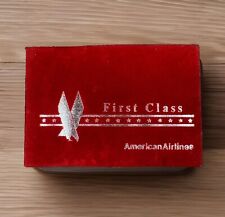 AMERICAN AIRLINES Playing Cards 56 Card Deck First Class Red Velvet Box - SEALED picture
