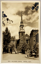 RPPC Old North Church, Boston, Massachusetts MA Vintage Postcard picture