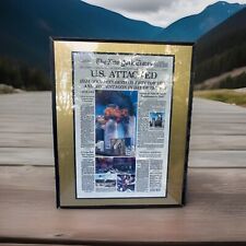 A BEAUTIFUL FRAMED 'THE NEW YORK TIMES U.S. ATTACKED